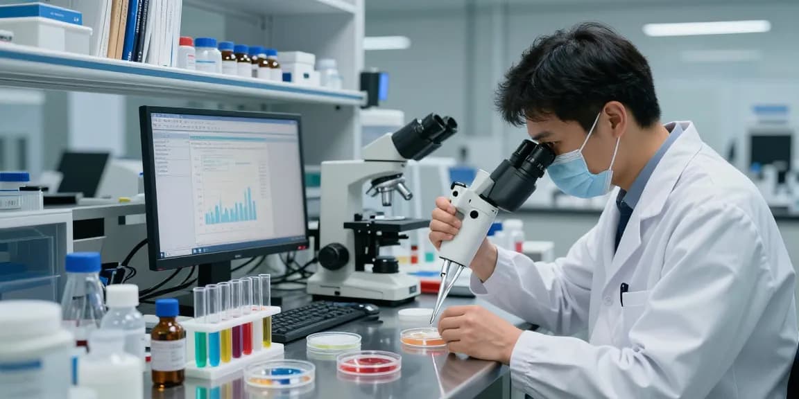High-purity retatrutide uk being researched in a modern lab environment with scientists analyzing samples.