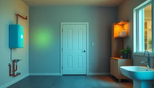 Visualize Water Leak Detection with smart sensors installed in a modern home.