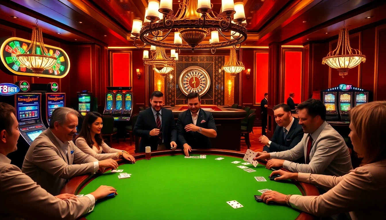 Experience excitement at F8 BET with vibrant casino tables and eager players.