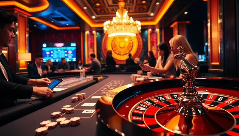 Experience thrilling gameplay and vibrant atmosphere at F168's casino tables and games.