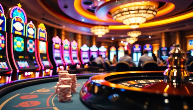 Winning big at Situs Slot Terpercaya with vibrant slot machines and engaging poker action.