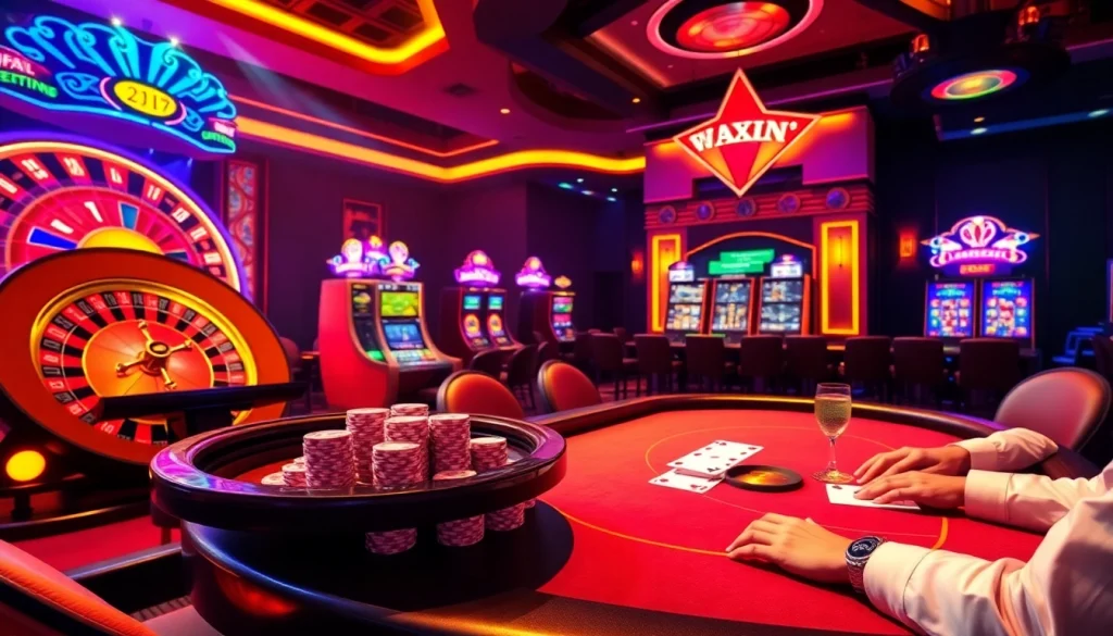 Experience the thrill of online gambling at 123win vn with elegant casino elements.