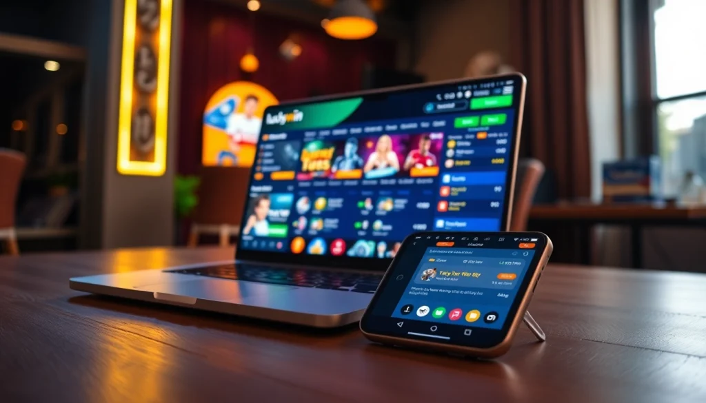 Experience the exciting online gambling platform Luckywin with engaging interfaces and vibrant betting options.