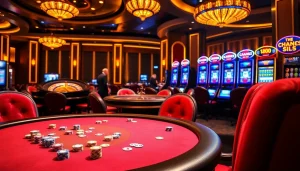 Experience the excitement of nhà cái KK55 with a vibrant gaming table filled with action.