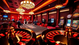 Experience the thrill of gambling at 88i com with blackjack tables, colorful chips, and exciting roulette games.