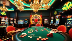 Experience the luxury of casino gaming with intense players at a poker table near https://vin88a.co.com/ featuring exciting roulette.