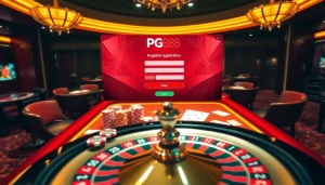 Engaging scene showcasing Đăng ký PG88 registration with vibrant gambling elements.