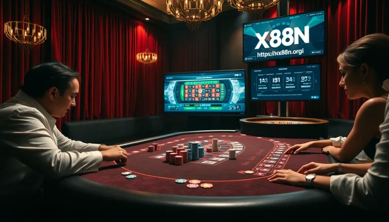 Betting excitement at the casino with players enjoying games at https://xx88n.org/ tables.
