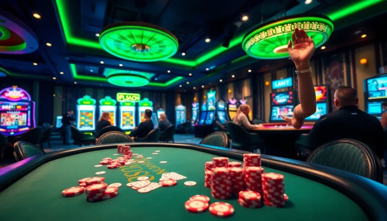 Experience the excitement of gambling at GG88 Tech with vibrant casino tables and thrilling gameplay.