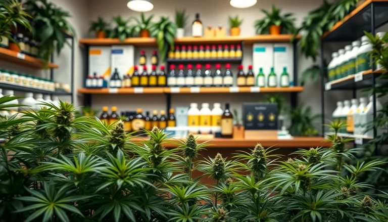 Welcoming Weedmaps Madrid dispensary showcasing various cannabis products in a natural setting.