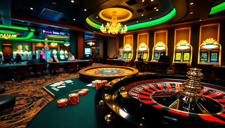 Experience the luxury of https://xx88.eu.com/ at a vibrant casino with poker cards and roulette.