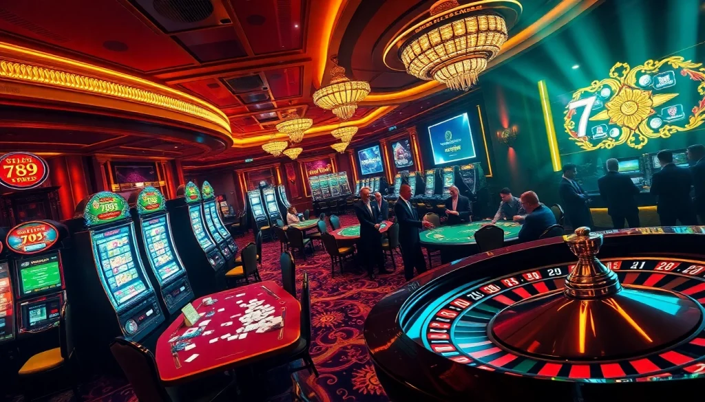 Experience the luxury of gambling at 789win with vibrant slot machines and poker action.