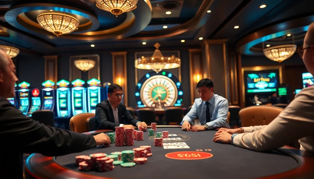 Experience the thrill of bet168 keo nha cai at a stylish casino table with poker chips.