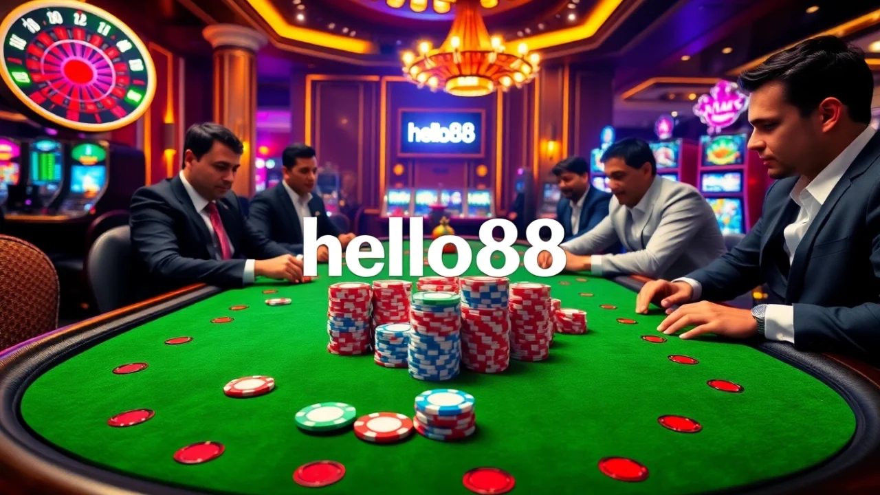 Engage in high-stakes poker action with hello88 casino gaming excitement