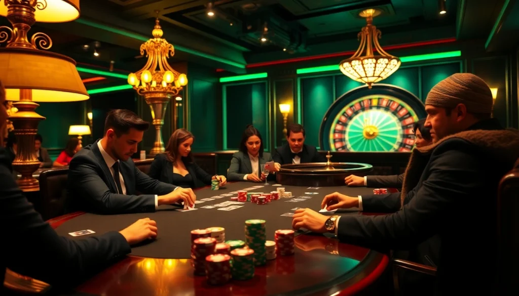 Experience high-stakes gaming excitement at https://kjcmh.com/ with elegant poker tables and vibrant chips.