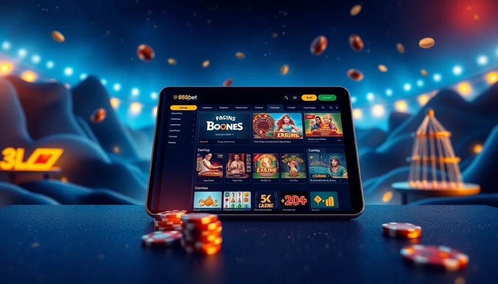 Experience online gaming excitement at 888b.bet with a modern betting interface featuring sports and casino games.