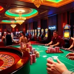 Players winning excitement at Sunwin's luxurious casino table with vibrant chips and cards
