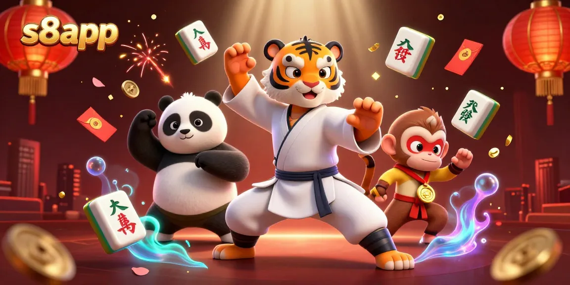 Win big with s8app as you join friendly characters in a vibrant casino scene.