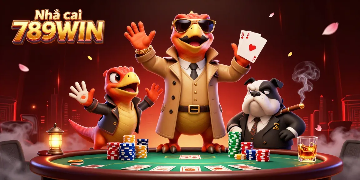 Join the fun at Nhà cái 789WIN, where three raptors cleverly disguise themselves to enter a VIP casino lounge.